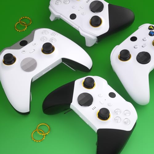 Image of eXtremeRate Replacement Accent Rings for Xbox Elite Series 2 Core | for Elite Series 2 | for Xbox One Elite | for eXtremeRate ASR Version Shell for Xbox Series X /S Controller - Chrome Gold