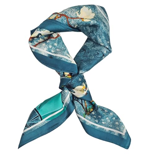 Jolbndcv Silk Satin Head Scarf, Hair Band Headband Ribbon Women's Neck Bag Purse Scarf for Hair Handbag 27.56‘’x27.56‘’