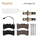 Buxatina 980139070 4 PCS Front Brake Pads Set for Maserati Quattroporte S/Sport GT 2007-2022, for Maserati Ghibli S Q4 2014-2022, for Maserati GranTurismo S 2008-2018 (for 6 Piston Front Caliper)
