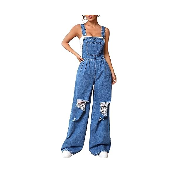 MakeMeChic-Womens-Ripped-Loose-Baggy-Denim-Overalls-Sleeveless-Wide-Leg-Jeans-Pants-Romper-Jumpsuit-Medium-Wash-S MakeMeChic Women's Ripped Loose Baggy Denim Overalls Sleeveless Wide Leg Jeans Pants Romper Jumpsuit Medium Wash S