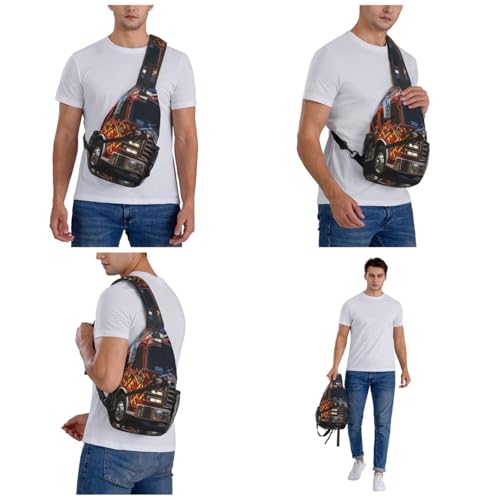 Bolso bandolera pequeño para pecho unisex cómodo miniatura 7