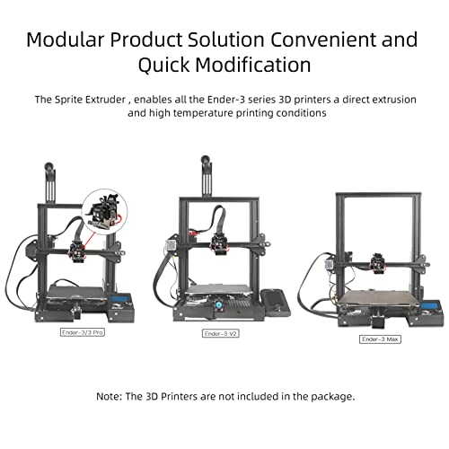 Printer Sprite Extruder Pro Kit DIY Gear io 3.5:1 Direct Drive Extruder All Metal Hotend Structure L