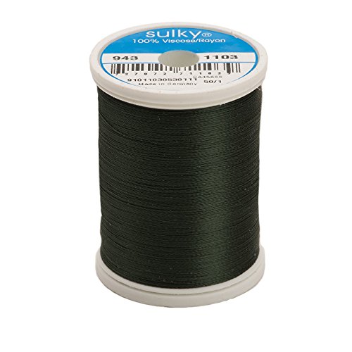 Hilo Rayon Sulky Khaki Oscuro 850 yd 40wt 2-Ply miniatura 1