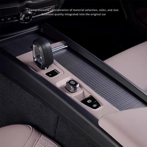 Image of Silicone Material Cup Holder Coaster for Volvo 2026 XC60 Center Console Gear Shift Protector, Automotive Accessories (2026 XC60 Centre Console Pad - Cardamom)