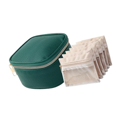 PU Jewelry Organizers with Various Compartments Portable Earring Display Box for Secure Storage and Travel Convenience Jewelry O