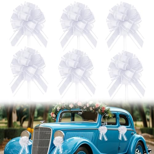 EQLEF Lazos para Coche de Boda, Arco de Tirar de Coche...