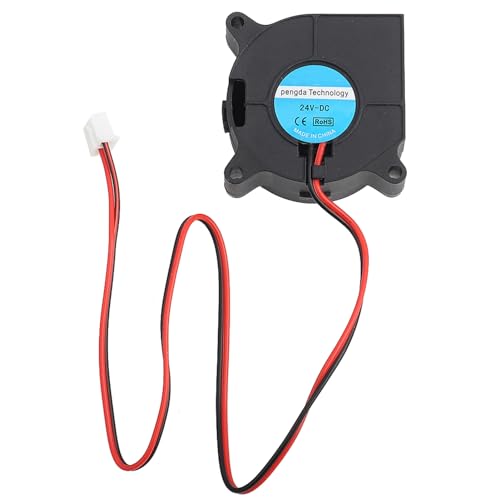Risegun Blower Fan, 3D Printer Fan 4020 DC Turbo Fan Cooling Fan 3D Printer Accessories, 40 x 40 x 20 mm (24 V)