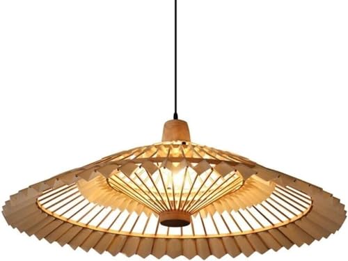 Chandelier forme de parapluie tissée et suspension de décoration naturelle E27