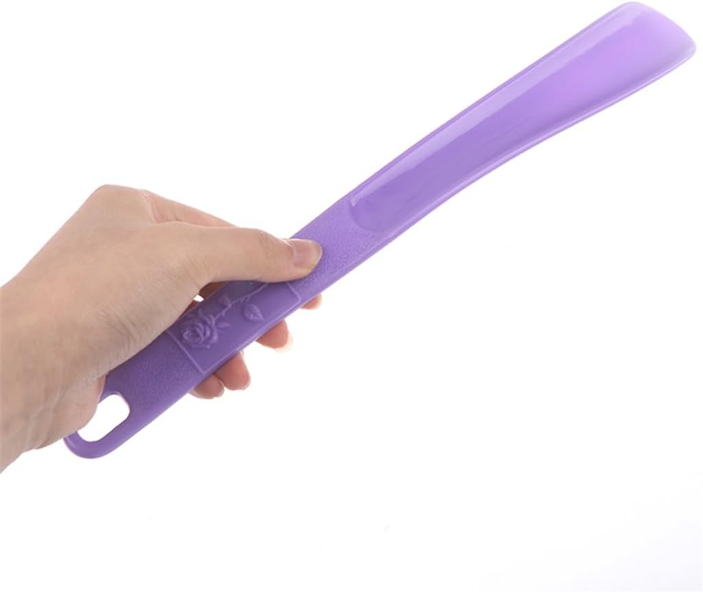 32cm Pro Shoe Horns Plastic Horn Spoon Shape Shoehorn Lifter Flexible Shoes Accessories