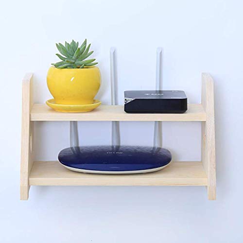 Speicherregal Wand schwimmende Unterstützung Set-Top-Box Streaming Media Spielekonsole WiFi Router Rack TV Set-Top-Box Wandhalterung Regal (Farbe: B,