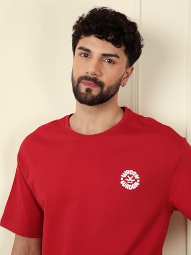 Image of WROGN Men's T-Shirt | Graphic Print | Oversized Fit