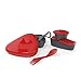 Light my Fire 6-Piece BPA-Free Lunch Kit with Plate, Bowl, Storage Boxes and Spork, Red