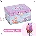 Jewelkeeper Girl's Musical Jewelry Storage Box with Spinning Owls, Woodland Design, Twinkle Twinkle Little Star Tune