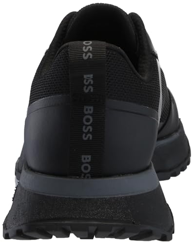 Image of BOSS Men's Big Logo Mesh Mix Lace Up Sneaker
