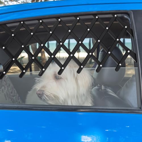 POPETPOP Hundegitter AutoFür Autofenster Mit Lüftungsgitter Sicherer Hunde Fensterschutz Für Sichere Auto Reisen Und Frische Luft