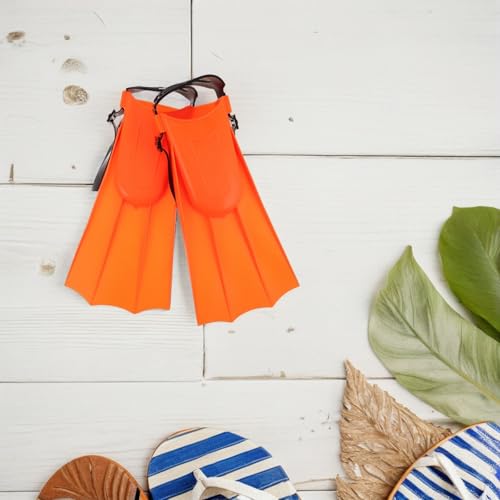 Aletas de buceo para Hombre y Mujer, accesorio de natación naranja talla 30-36, ligeras y reutilizables para deportes acuáticos y entrenamiento miniatura 6