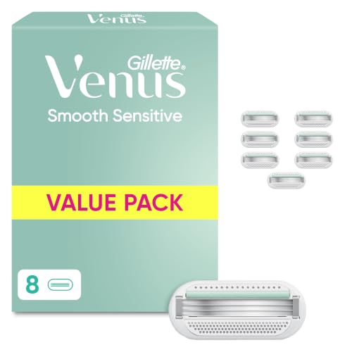Gillette Venus Smooth Sensitive Rasierklingen, 8 Original Ersatzklingen