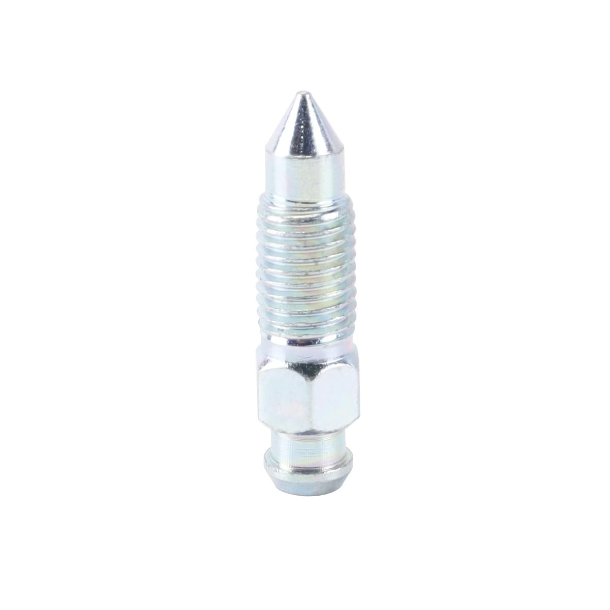 4 x śruba odpowietrzająca M8 x 1 mm z ocynkowaną metalową nasadką przeciwpyłową do zacisku hamulca tarczowego, układu wydechowego, motocykla, samochodu, pompy hamulcowej, akces