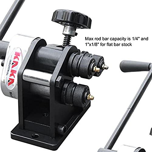 Kaka Industries Pr-3 Ring Roll Bender, 3Inch Manual Roll Bender,Manual Sheet Steel Ring Roll Bender Up To 1/4" Round Bar And 1" X 3/16" Flat Bar, Easy To Operate. #TOP3