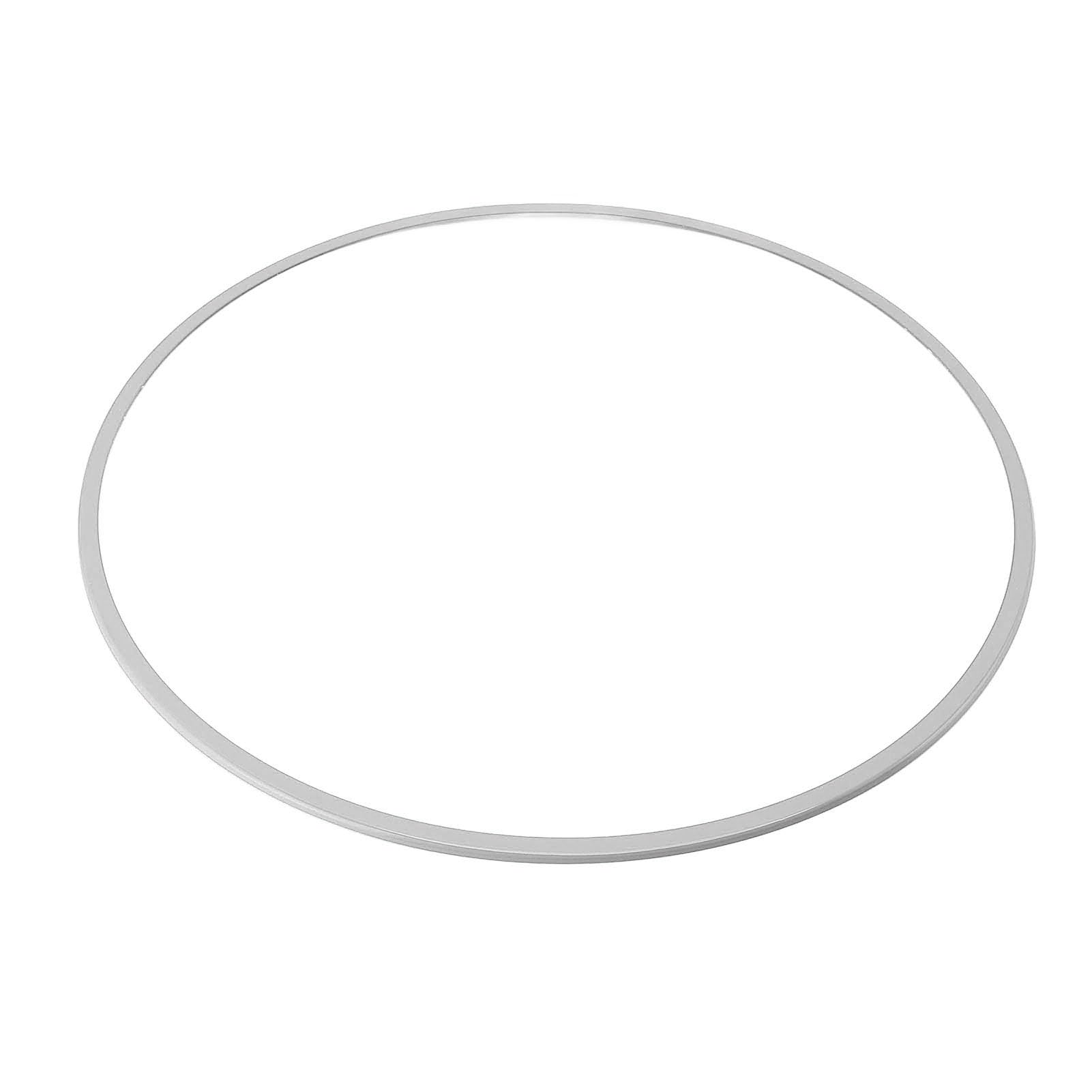 Generic 4 Pezzi di Protezione per Ruote da 16 Pollici, Antigraffio, Autoadesiva, in Lega di Alluminio, per Cerchi Piatti (SILVER)