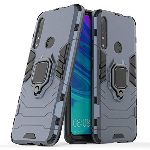 Case for P Smart Z Y9 Prime 2019 DWaybox Ring Holder Iron Man Design 2 in 1 Hybrid Heavy Duty Armor Back Case Compatible for HUAWEI Y9 Prime 2019/P Smart Z/Enjoy 10 Plus/Honor 9X 6.59 Inch (Dark Blue)