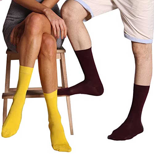 Image of Mysocks Unisex Extra Fine Combed Cotton Crew Socks |5 Pairs Set | Seamless Toe | Make Your Steps Enjoyable