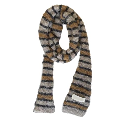 Cravate foulard en tricot doux écharpe longue fine pour ceinturer vos robes