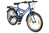 Kindgerechte Geometrie tretwerk DIREKT gute Räder Racing Robby 20 Zoll Kinderrad, Jungen-Fahrrad 6-Gang Kettenschaltung