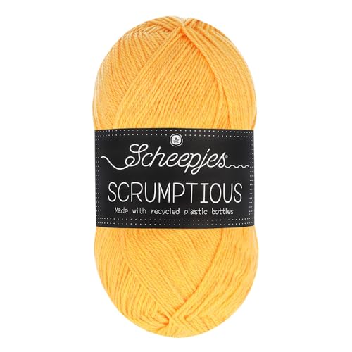 Scheepjes Scrumptious 100g - 384 Sorbete de Mandarina, Hilos para Tejer y Crochetear