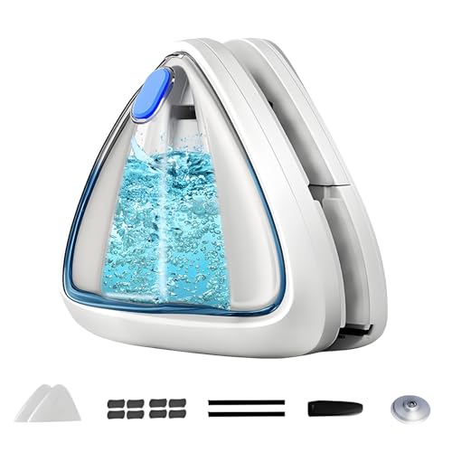 ShiWuYou Limpia Cristales Magnético, Limpiador de Ventana Magnético con Limpiaparabrisas con Doble Lateral para Ventanas de 3-8mm,...