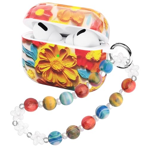 Casililor Airpods Pro 3�p�P�[�X �ی�p���킢���V�F���J�o�[ AirPods Pro ��3����(2025)�Ή� �u���X���b�g�L�[�`�F�[���t���P�[�X �����p �t�����[�I�����W