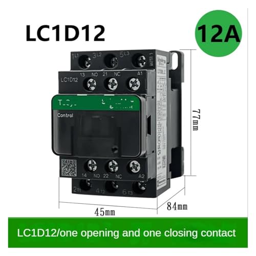 Contacteur ca tripolaire LC1D12 380V version noire compacte et robuste