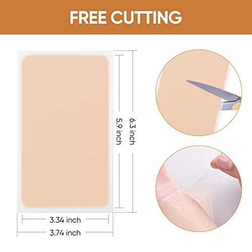Feugole Tattoo Cover Up Tape, 6 Pcs Ultra Thin Patch For Tattoo Scar And Birthmarks, Invisible Waterproof Skin Tone Concealer Sticker For Covering Up Scars Tattoos thumb #5