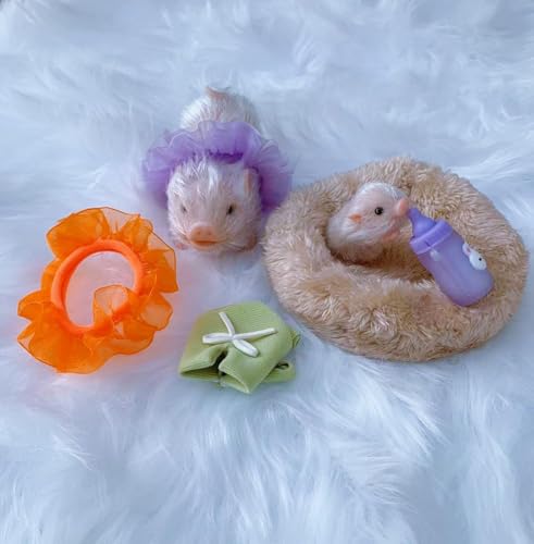KOSTARLS Silicone Mini Animals Pig Set 4.7 Inch Toys for Girls & Boys Realistic Cute Baby Piggy Doll Soft Body Item for Kids Her Birthday Christmas Stocking Stuffers