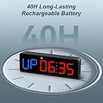 Acedeck Portable Gym Timer Clock: Fitness Digital Clock with Strong Magnet - Remote Control for Fitness Enthusiasts - Powerful Battery for Home Gym Garage Boxing - Image 5