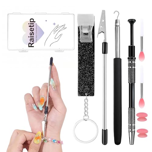 Life Helper Kit for Long Nails Card Grabber for Long Nails Bracelet Helper Tool Piercing Ball Grabber Tool Lip Applicators Multi-use Beauty Accessories for Women with Long Acrylic Nails