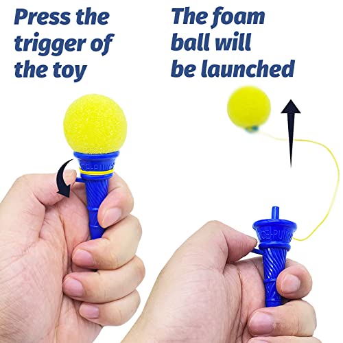Image of Juuxncgv 30PCS Ice Cream Shooters Toy,4 Inch Ice Cream Foam Ball Launcher,Mini Ice Cream Launcher Cone Sponge Balls for Kids,Children,Carnival Prize,Party Favors,Goody Bag Filler