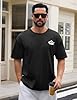 Xnova Mens Tshirts with Mountains Pattern Printed, Short Sleeve T-Shirt Original Tee Crew Neck Versatile Soft Basics Casual Tops for Man (Black, XL) #1