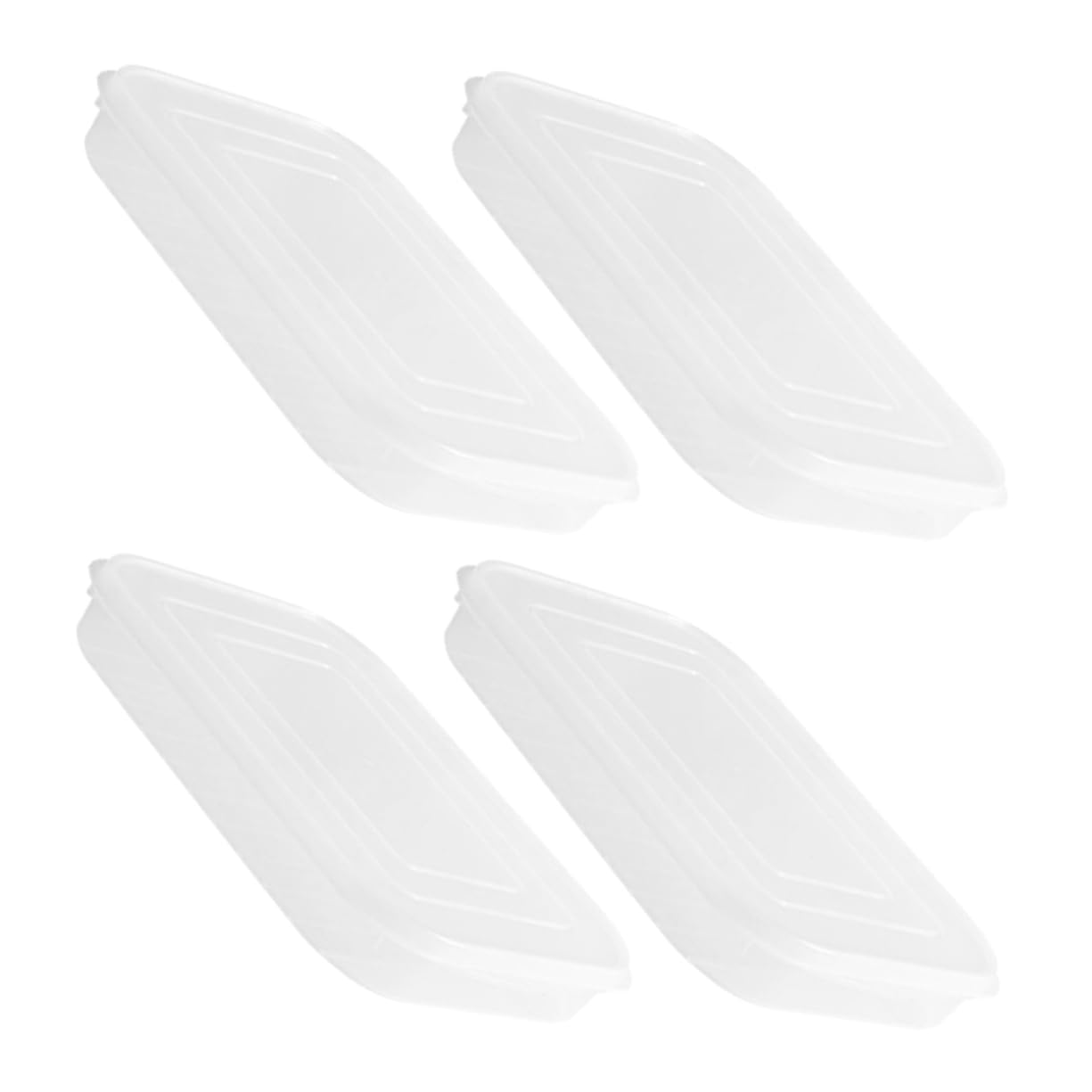 Boîtes De Conservation Hermétiques Pour Bacon Et Charcuterie, Lot De 4 Pièces, Plastique Réutilisable Transparent, Couvercles Souples Anti-adhérence, Pour Réfrigérateur Et Congélation