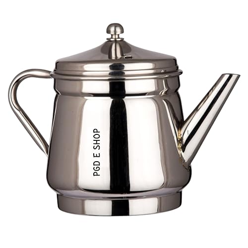 Image of PGD Premium Stainless Steel Stovetop Espresso Moka Pot | South Indian Style Traditional brewing method Drip Decoction Maker Coffee Percolator Kettle Filter