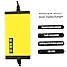 GANAZONO 12v Motorcycle Battery Charger Digital Display Trickle Charger for Automotive Agm Junior