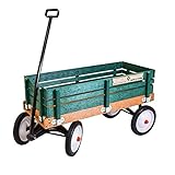 Radio Flyer Classic Green Earth Wagon Utility cart for Kids, Shopping, Groceries, Gardening | Eco-Friendly Recycled Plastic Sides & Bed - No Wood - 10' Steel Wheels with Rubber Tires | Made in USA
