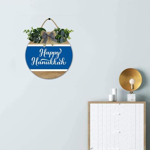 TYmall-Happy Hanukkah Wooden Door Hanger-12x12 Inch