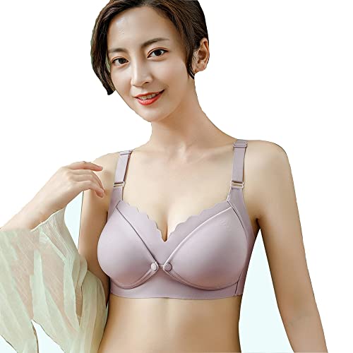 Soutien-gorge d'allaitement sans fil rembourré avec boucle avant pour un maintien doux