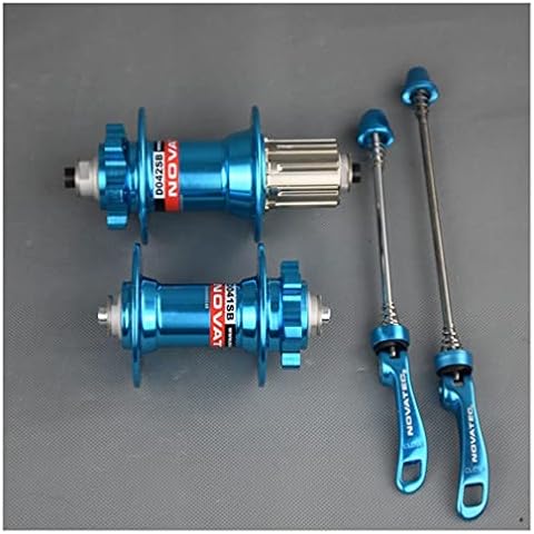 YOJOLO Bicycle Hub 32/36/28 Holes MTB Bearing Hubs Mountain Bike Disc Brake Hub Front 100mm Rear 135mm Quick Release Hub Set 8/9/10/11 Speed Cassette Hub (Color : Blue 32H) Cover