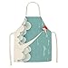 wsxcfyjh Fartuch kuchenny Pinafore fartuch kuchenny samolot niebo nadruk bez rękawów bawełna len fartuchy dla mężczyzn kobiet narzędzia do czyszczenia domu 55 * 68 cm - 6_55 x 68 cm_dla_dorosłych