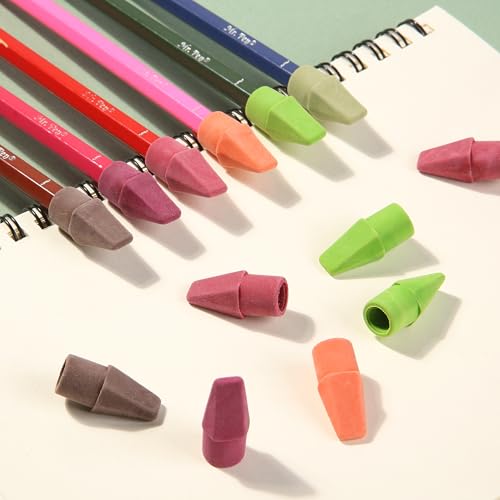 image for Mr. Pen- Pencil Erasers Toppers, 120 Pack, Late Harvest Color Scheme |