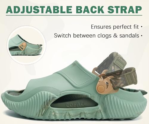 Image of COFACE Mens Orthotic Clogs Orthopedic Mules for Men Recovery Sandals Man Plantar Fasciitis Summer Casual Size 7-15