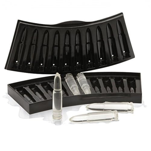 FEESHOW Bullet Shaped Mold Silicone Ice Molds Cake Mould Bakeware Tools Black One Size