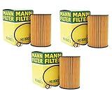 Set of 3 Engine Oil Filters Mann HU8007z For BMW F01 F02 F06 F07 F10 F13 F15 F16